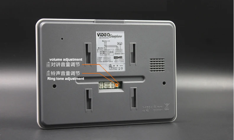Дверной звонок ZHUDELE 1V8 домофон с 7 "сенсорным экраном ночным видением 700TVL HD для