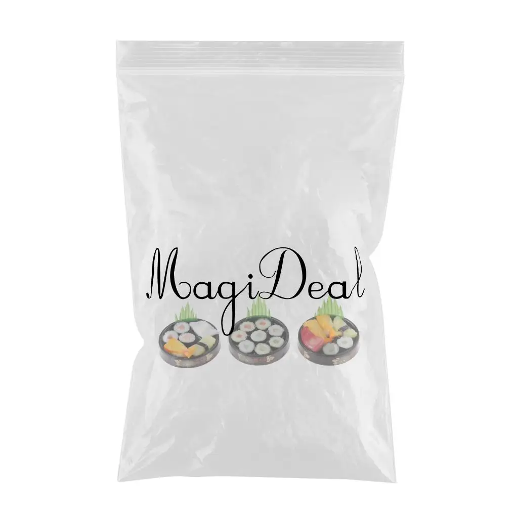  3pieces 1/6 scale Dolls House Miniatures Kitchen Decor Vivid Japanese Food Sushi Toys - Round Plate	