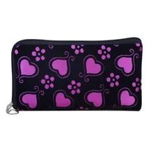 Горячая Распродажа С принтом в виде надписи «love» Для женщин печати кошелек для здачи монет клатч на молнии нулевой бумажник телефон Сумки для ключей,, низкая цена A4000