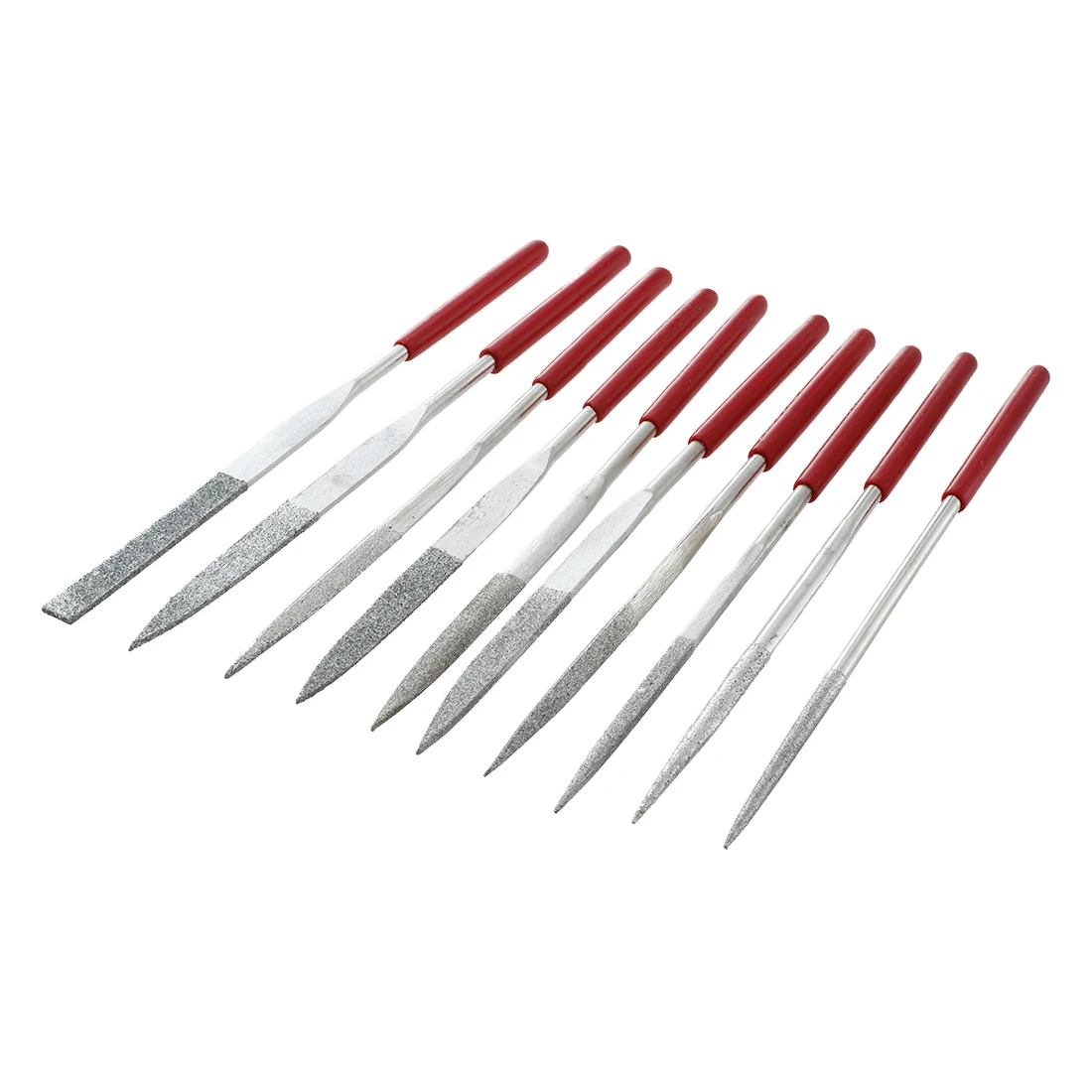 10 Pack 60 mm Professional Flat Grinding Embossing Needle File Set