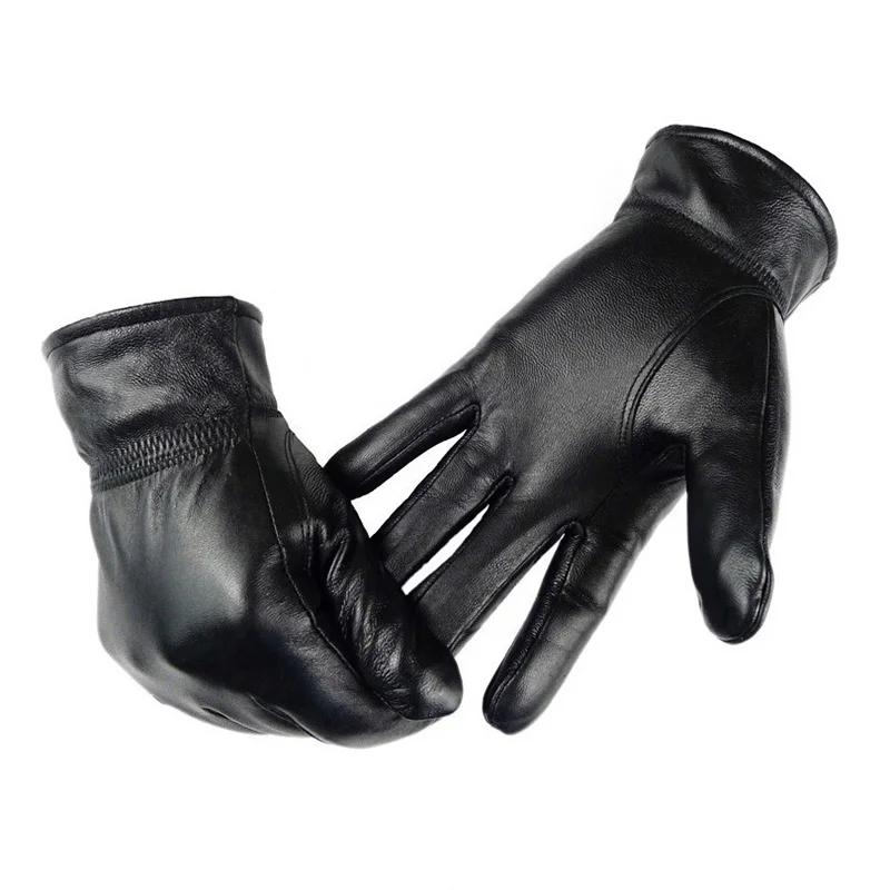 2017 New Arrival Luxury Mens Genuine Leather Autumn Winter Warm Velvet