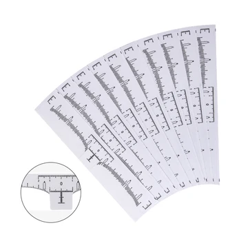 

100pcs Microblading Disposable Accurate Ruler Permanent Makeup Tebori Eyebrow Shaping Tools Tattoo Measurement Rulers Sticker