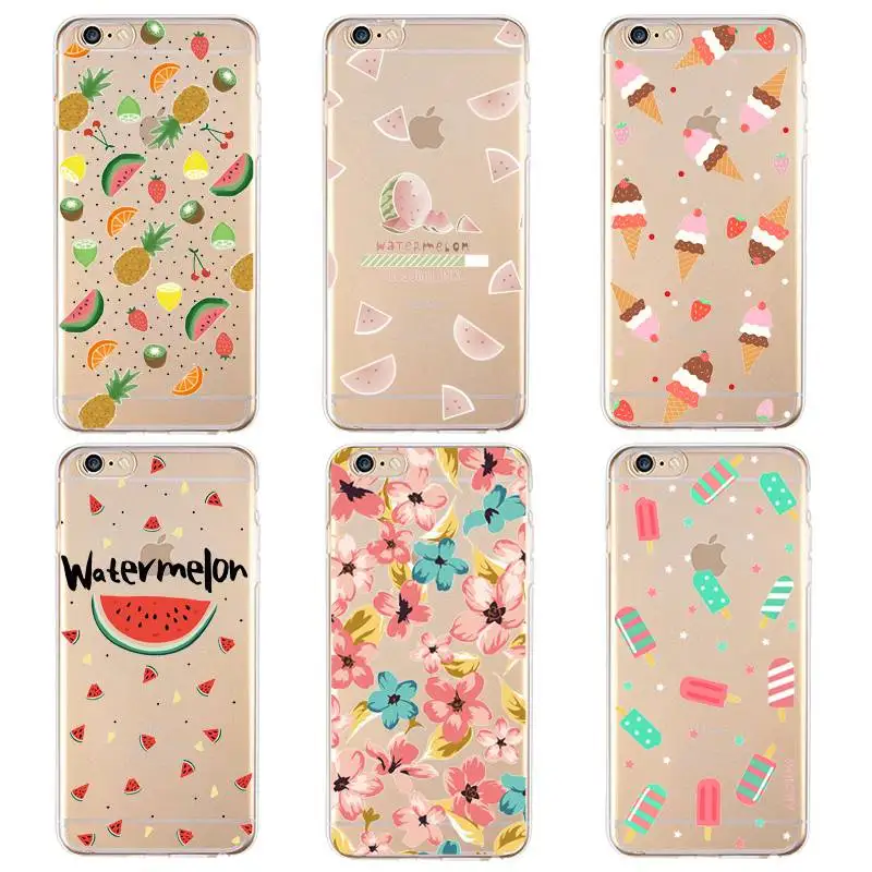 Мягкий прозрачный чехол для iPhone 4/4S 5 5S 6 6plus 7 8 plus силиконовый x бесплатная доставка