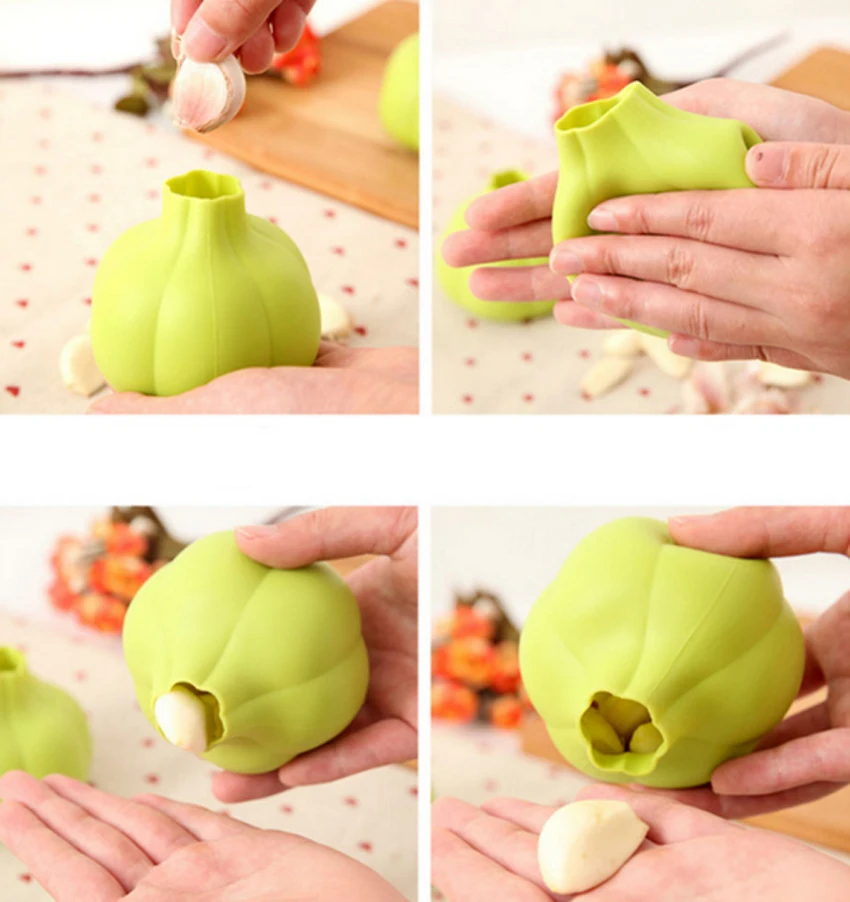 

New Profession Silicone Garlic Kitchen Diningroom Grater Peeler Tool Gadgets