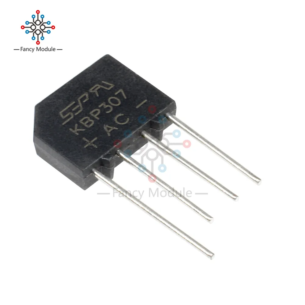 20PCS KBP307 Flat bridge Bridge Rectifier 3A 700V Single Phase Bridge