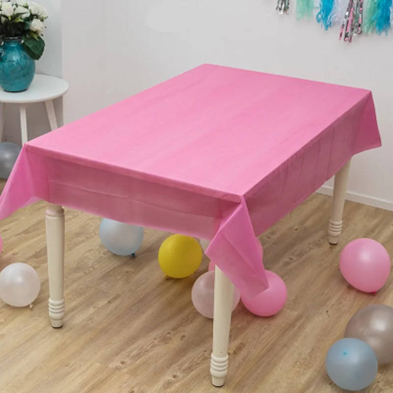 Disposable Birthday Tablecloth Pink Princess Table Cloth Party Table
