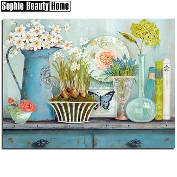 

5D DIY Full Drill Diamond Painting Flowers and Butterfly Diamond Embroidery Cross Stitch Rhinestone Mosaic Wedding Decor 192023