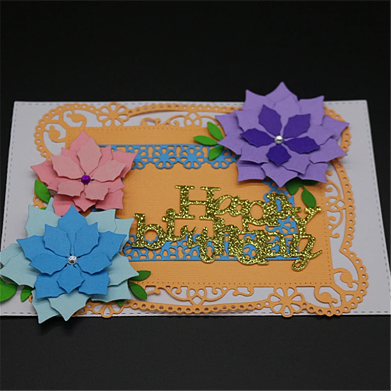 

AZSG Macrame Metal Cutting Dies Scrapbooking Embossing Dies DIY Decorative Cards Cutting Dies Cut Stencils