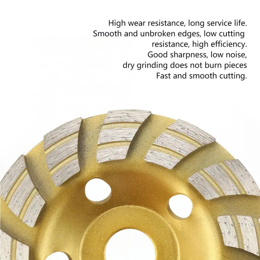 Amoladora угловая 125*22,2 мм Алмазная сегментная шлифовальная манжета колеса режущего диска для бетон, мрамор, гранит машина для вырезания зубчатого колеса