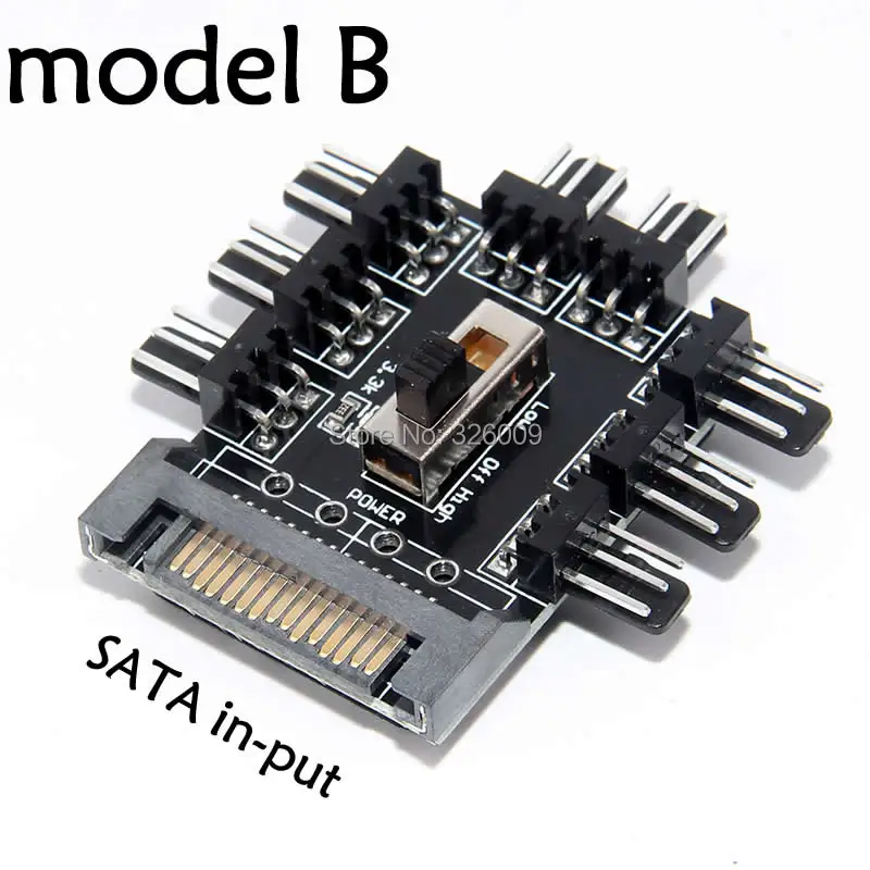 Концентратор вентилятора ARSYLID для компьютера SATA 1 8 многоразветвитель кулер