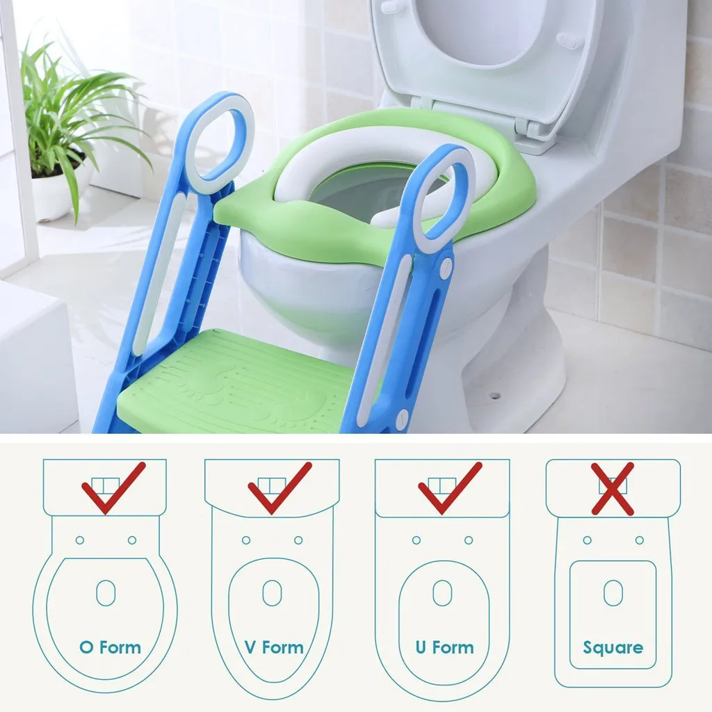 Infantil Baby Child Travel Potty Toilet Seat Cover Of Baby Trainer Step Stool Ladder Adjustable Training Chair Orinales Bebek