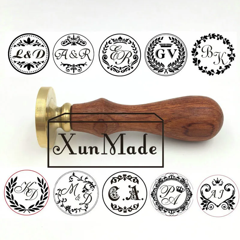 A) double letter design custom seal wax sealing stamp for ...