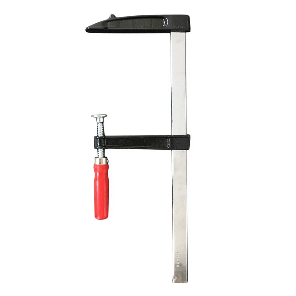 

Heavy Duty F Clamp Bar for Woodworking High Strength Durability DIY Hand Tool Silver 4 Size General Aluminum Alloy Rubber Handle