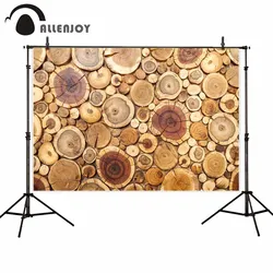 Allenjoy lumberjack photography backdrop round wooden stumps trees cross section background photobooth photocall printed custom Allenjoy lumberjack photography backdrop round wooden stumps trees cross section background photobooth photocall printed custom