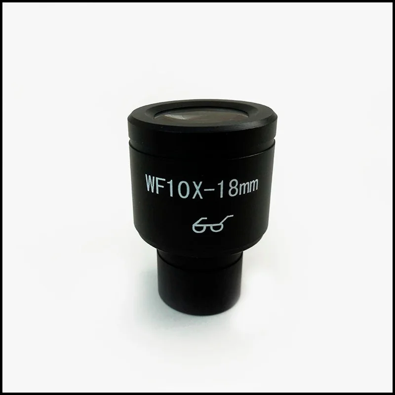 Two Pieces WF10X/18mm wide field High Eye piont Eyepiece Biological Microscope Lens 23.2mm for