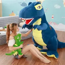 Мультфильм Динозавр плюшевые игрушки гигантский тираннозавр рекс плюшевые куклы мягкие игрушки для детей мальчиков классические игрушки