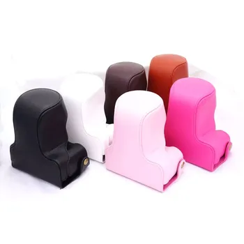 

Retra Vintage Leather Digital Camera Bag Case for Fujifilm XM1 X-M1 XA1 X-A1 XA2 XM3 XA3 XA10 Cover with Strap High Quality