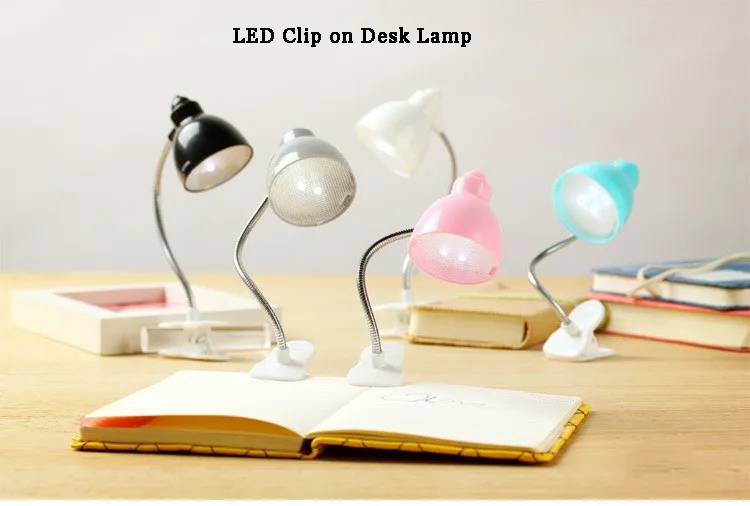 Booklight LED Book Light Mini Flexible Bright Clip on Book Reading Desk