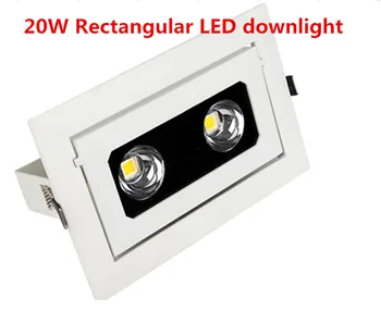 

10pcs Corner LED Light 20W LED Foco FloodLight Flood Downlight Indoor Rectangular Rotary Licht 85~265V CE RoHS Warranty 2 years