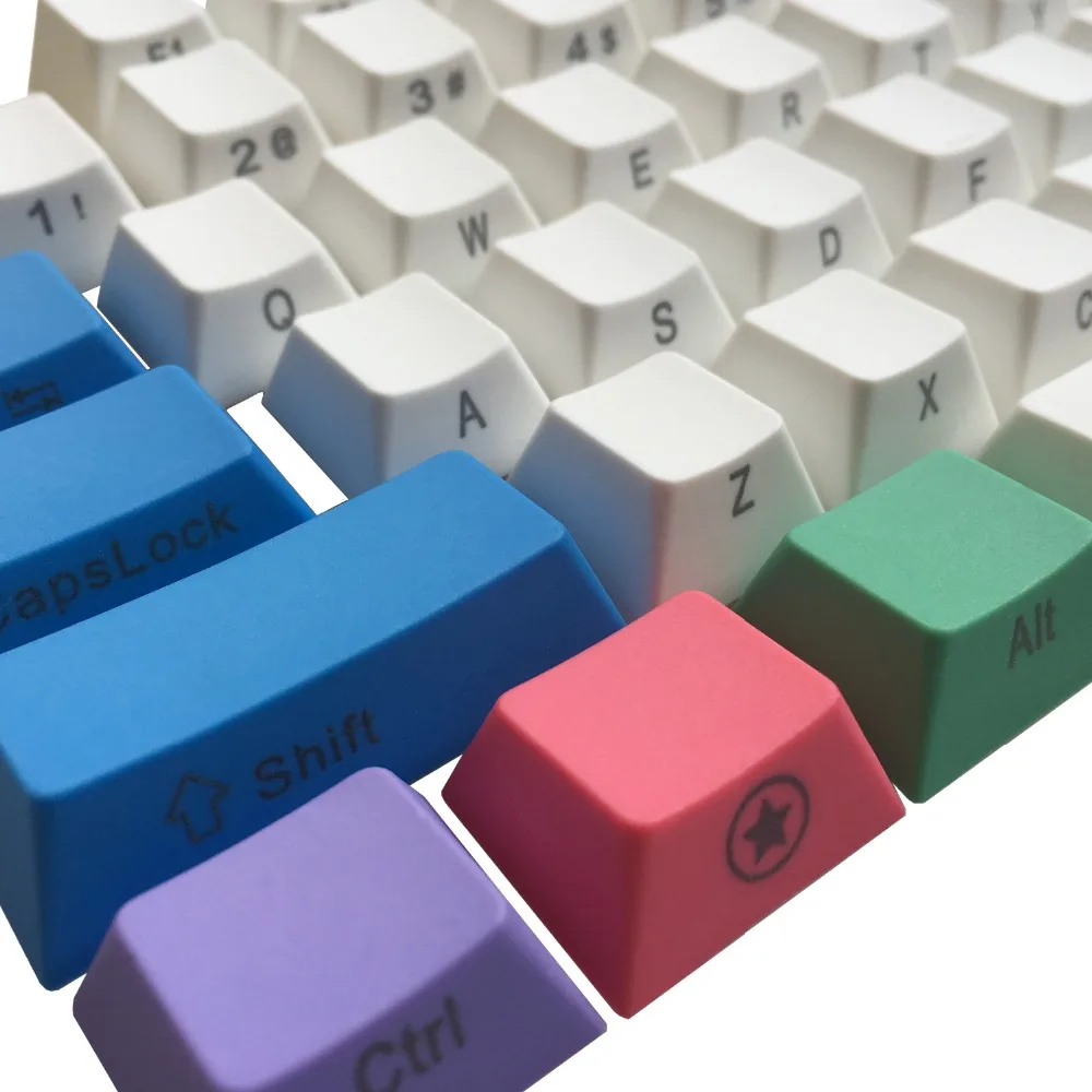 PBT keycaps ANSI/ISO Side/Front Print SeMi Profile Chalk Cherry MX Key Caps For 87 TKL/104/60% MX Switches Mechanical Keyboard PBT keycaps ANSI/ISO Side/Front Print SeMi Profile Chalk Cherry MX Key Caps For 87 TKL/104/60% MX Switches Mechanical Keyboard
