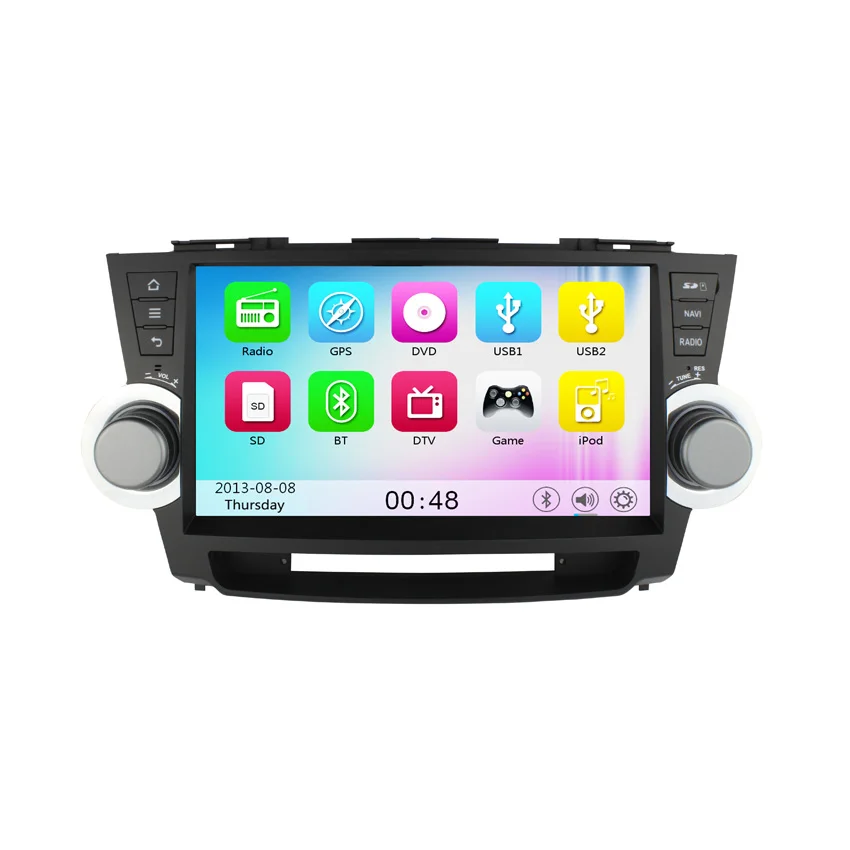 Clearance Liislee For Toyota Highlander 2011~2014 Android Car Bluetooth Stereo GPS Navigation player Multi-Touch Screen 1