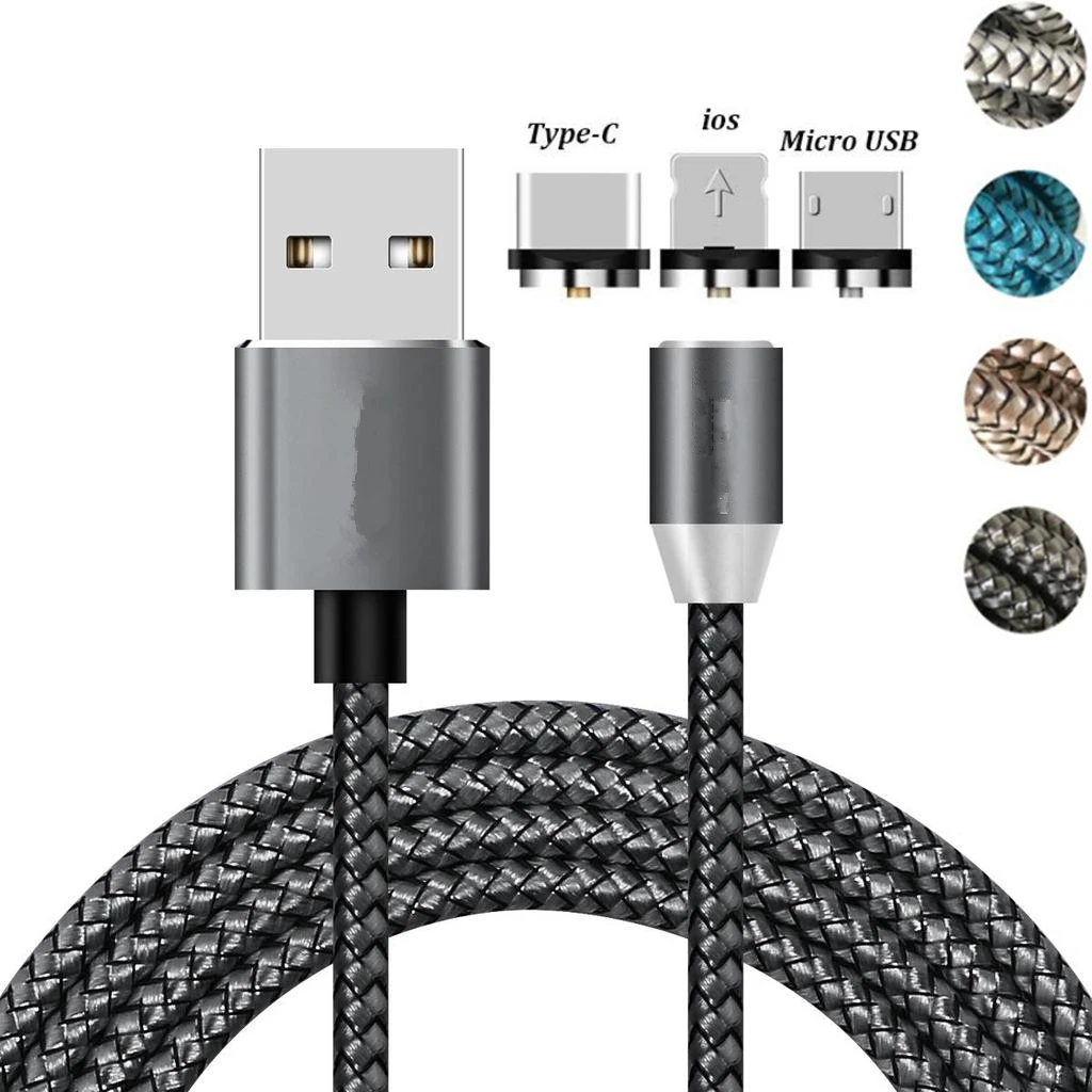 Магнитное зарядное устройство USB кабель для передачи данных iPhone 7 Micro Тип C зарядка