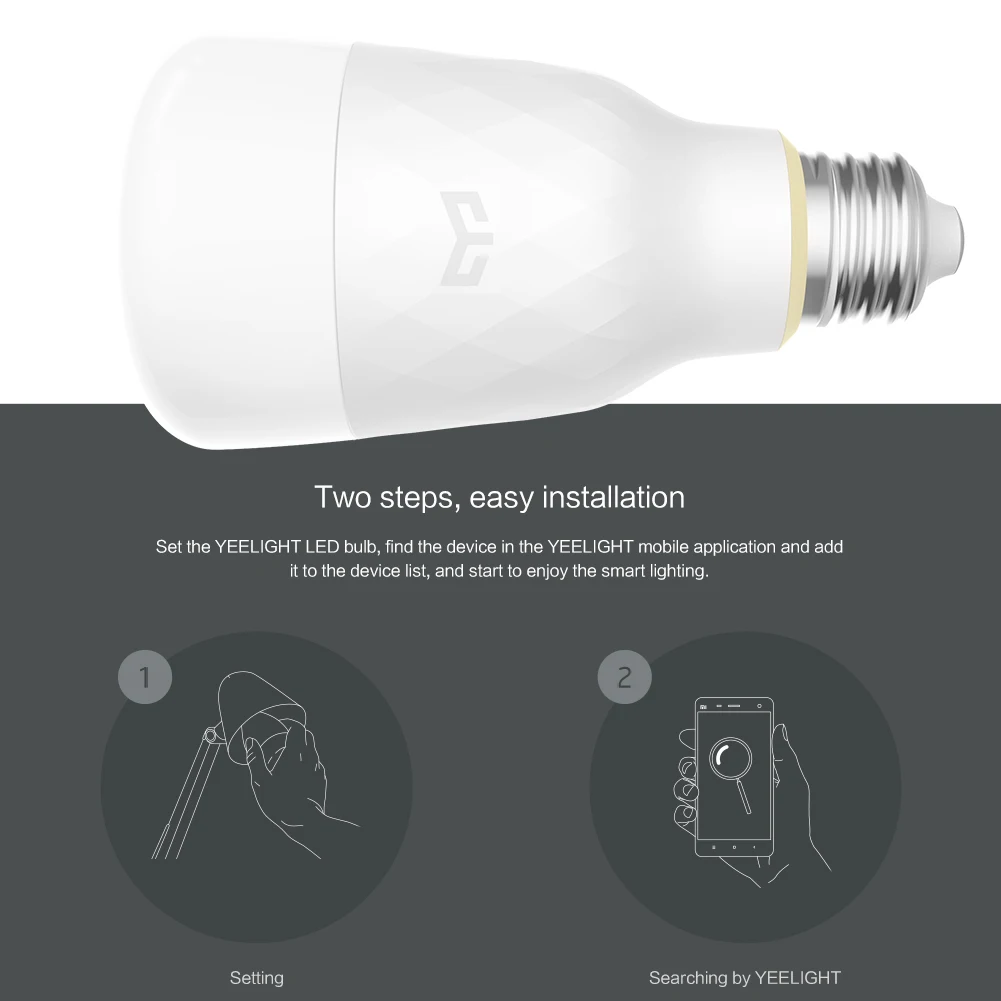 

10W E27 Smart LED Bulb WIFI Control 800LM Adjustable Color Temperature JDH99