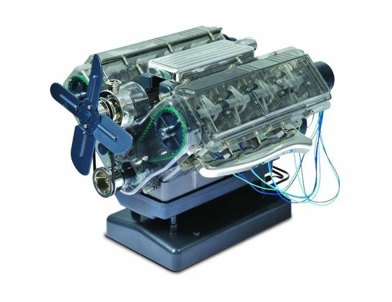 Modelo de Montagem do Motor do Ponto Presente de Aniversário Transparente Visual Runnable Brinquedos v8 9 Cheap Blocos