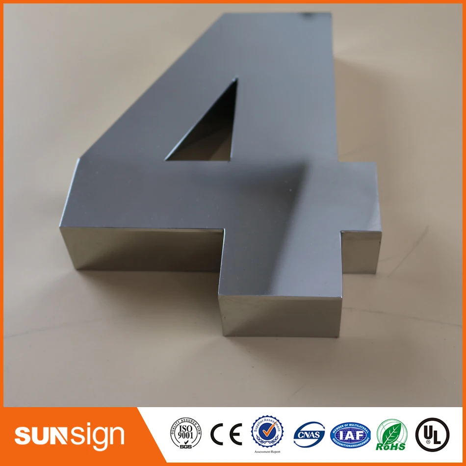 H 15 см цифровой номер дома двери 4 номера из нержавеющей стали|stainless house number|house number