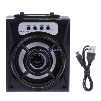 

MS-132BT Wireless Bluetooth Speaker Stereo Bass Support USB AUX LED TF FM Radio