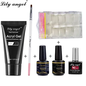 

Lily Angel Poly Gel Acrylic Nail Acrylic Poly Gel Crystal UV LED Builder Gel Tips Enhancement Slip Solution Quick Extension Gel