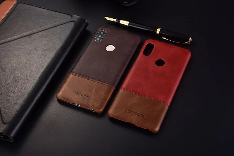 Xiaomi Redmi Note 6 Чехол note6 глобальная Версия задняя крышка из натуральной кожи задний