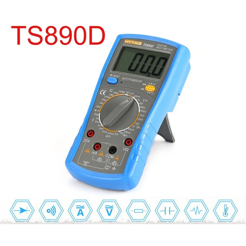Digital Multimeter AC/DC Amp Ohm Voltage Current Capacitance Multi Tester with Backlit LCD Display | Инструменты