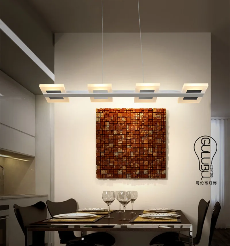 6/8 Luz Novelty Led lighting fashionable LED strip Luminaria Dining room Pendant Lamp hanging indoor light modern pendant lights