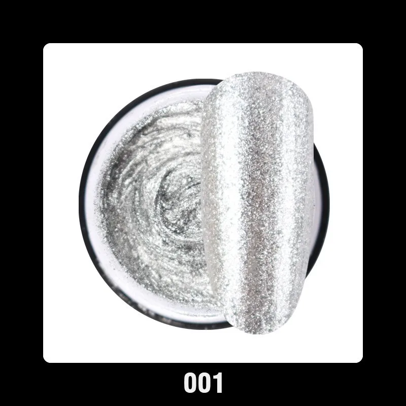 

Beautilux 1pc No Sticky Layer Platinum Glitter Rose Gold 3D Gel Paste Nail Polish UV LED Nail Art Design Carving Gel 10ml