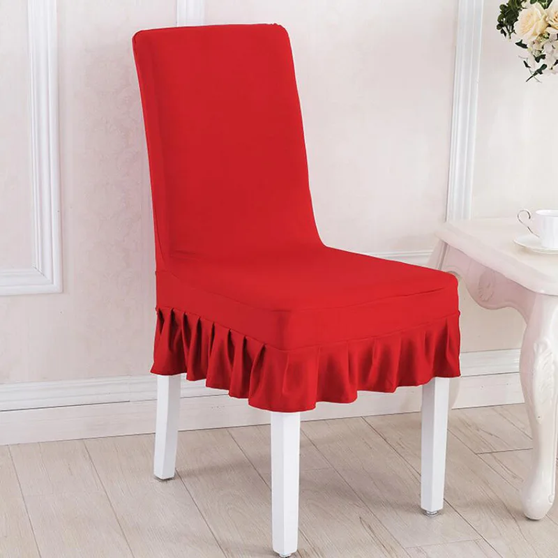4Pcs/Lot Chair Covers Spandex Stretch Wedding Party Chair Covers Dining Chair Seat Covers Slipcovers Protector Housse de Chaise