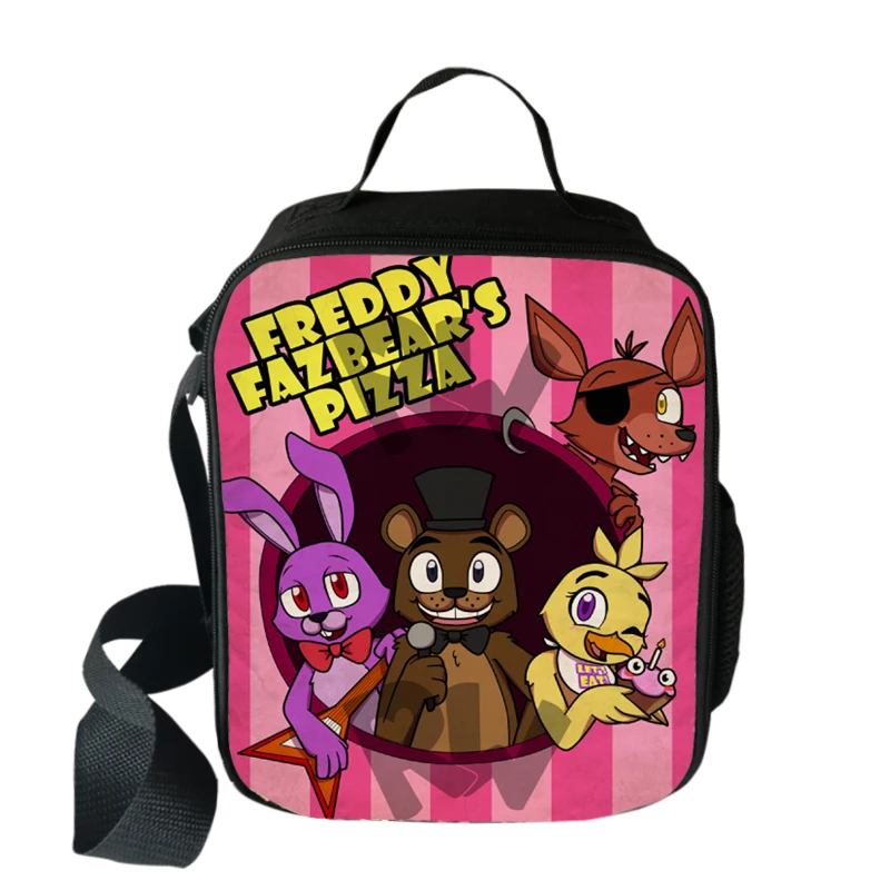 Мультяшная Портативная сумка для ланча Five Nights at Freddy женщин и мужчин