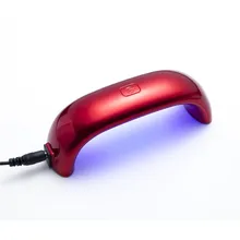 Портативный Быстросохнущий 9 Вт Мини светодиодный УФ-лампа для геля лак для ногтей сушилка для отверждения УФ-гель USB светодиодный Радуга лампа для ногтей инструмент для росписи ногтей