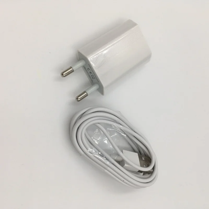 Путешествия ЕС USB Зарядное устройство и 2 м 8pin usb кабель для iPhone X 8 7 6s 6 Plus se 5S 5c 5 ipad