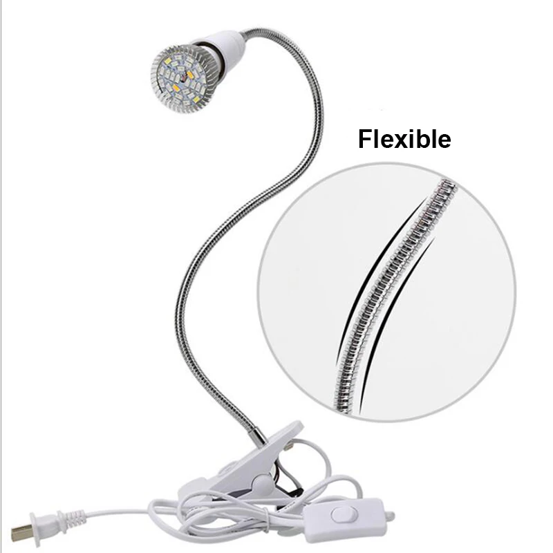 BEYLSION Full Spectrum LED Grow Light E27 Plant Lamp OneTwoThree Head For Vegetable Indoor Houseplant Greenhouse Growing (28)