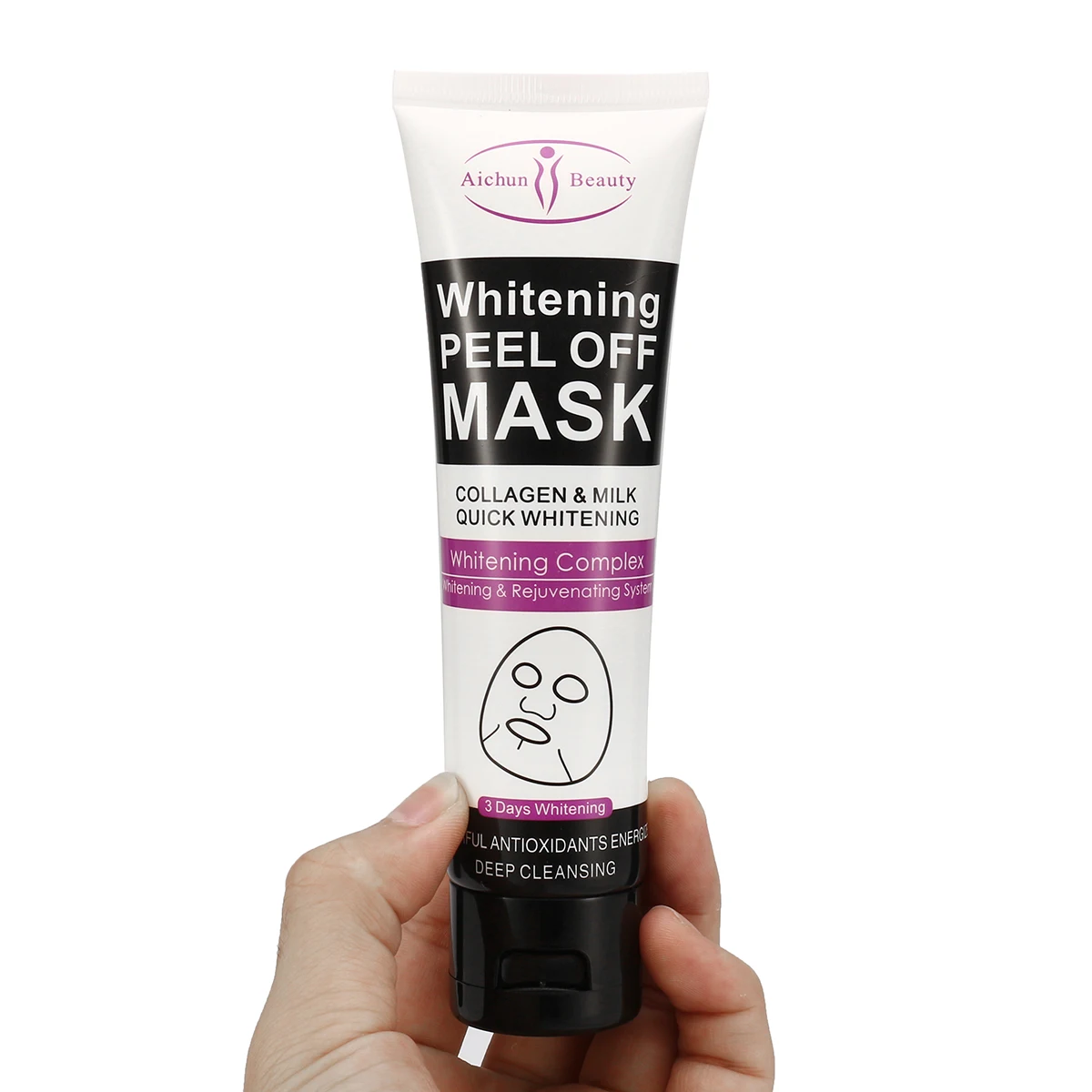 

Aichun Beauty 120ml Blackhead Peel off Mask Deep Purifying Milk Facial Cleansing Cream T-Zone Care White Clay Face Mask