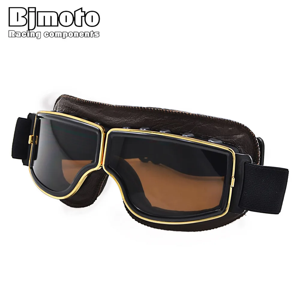 GT 011G Vintage Ski Glasses Motorcycle Goggles Pilot Motorbike
