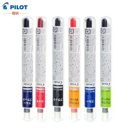 3PCS PILOT PEN students use transparent colored mini fountain pen disposable ink sac | Канцтовары для офиса и дома