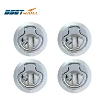 4 шт. лучшая матель из цинкового сплава хромированная готовая защелка заподлицо промывка защелки шлак подъемная ручка палубный люк