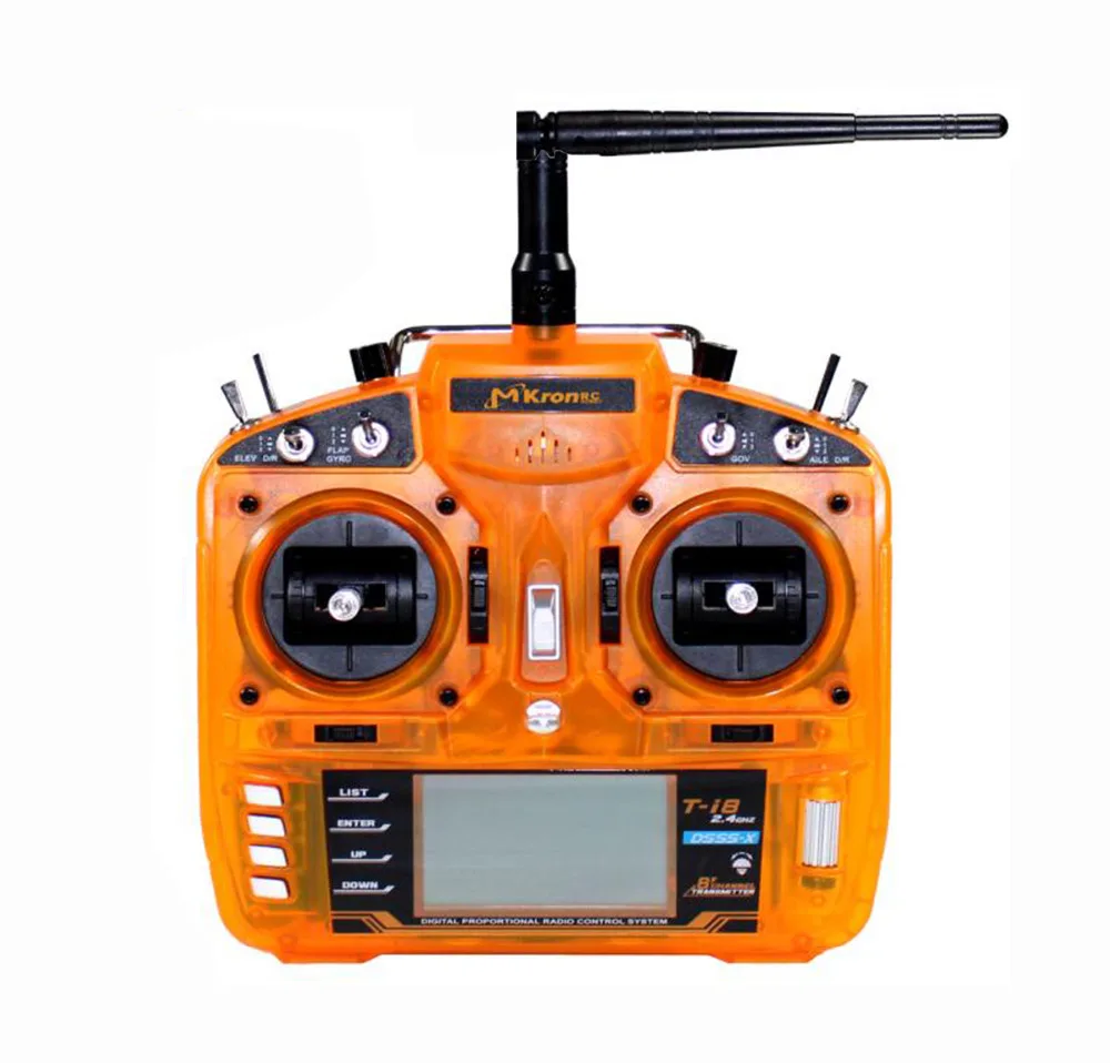 

HOBBYMATE T-i8 2.4GHz 8CH DSM-X Digital Spread Modulation X Compatible Full Range Radio Transmitter 3-Pos Switch - for Rc Helico