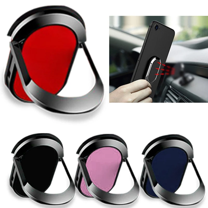 Universal Phone Ring 360 Degree For iPhone Holder Desk Finger Metal Magnetic Car Stand For Xiaomi For Samsung