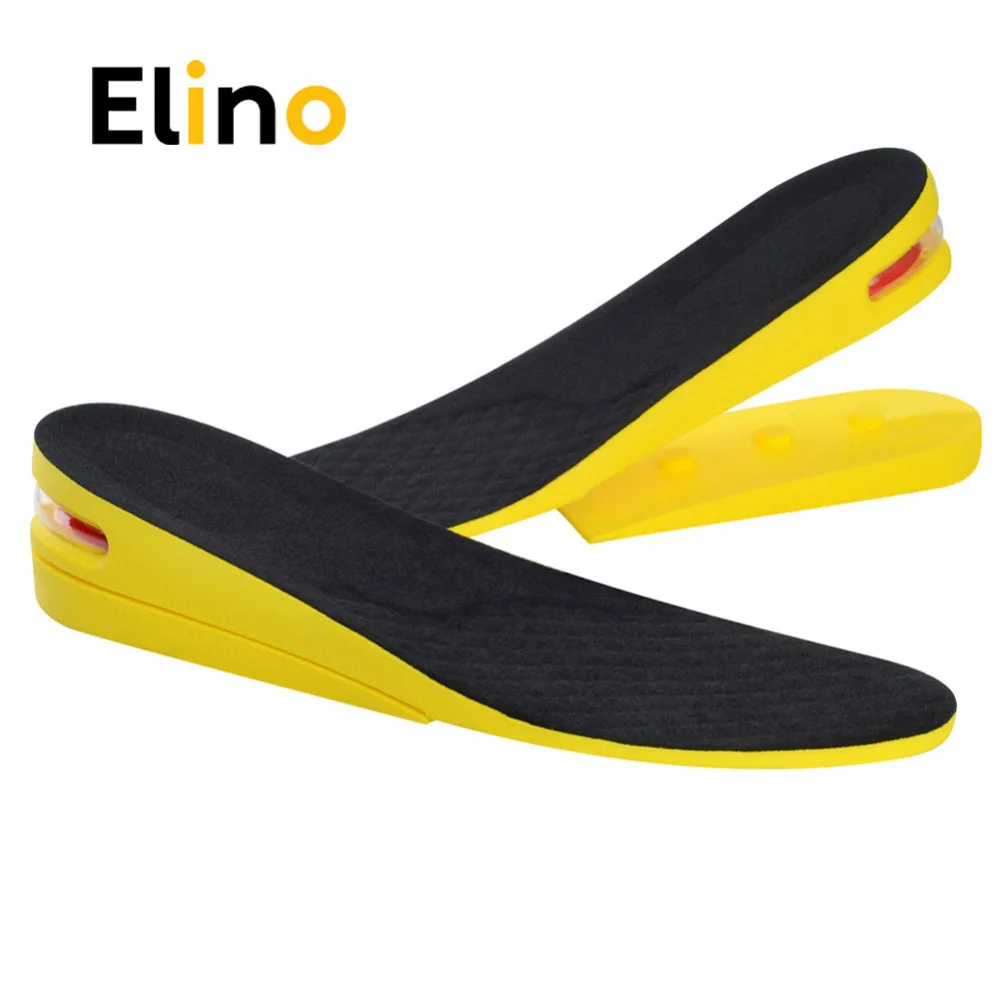 Elino 2-طبقة الذاكرة نعال فوم للأحذية مصعد غير مرئية زيادة الارتفاع الوحيد الرجال النساء الرياضة وسادة هوائية باطن منصات