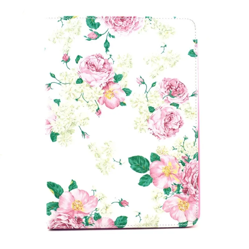 PU Leather Case For iPad Air 2 6 Case Fashion Cartoon Tower Folio Stand Tablet Cover 9.7 Inch Protector Skin For iPad Air 2 New  (38)