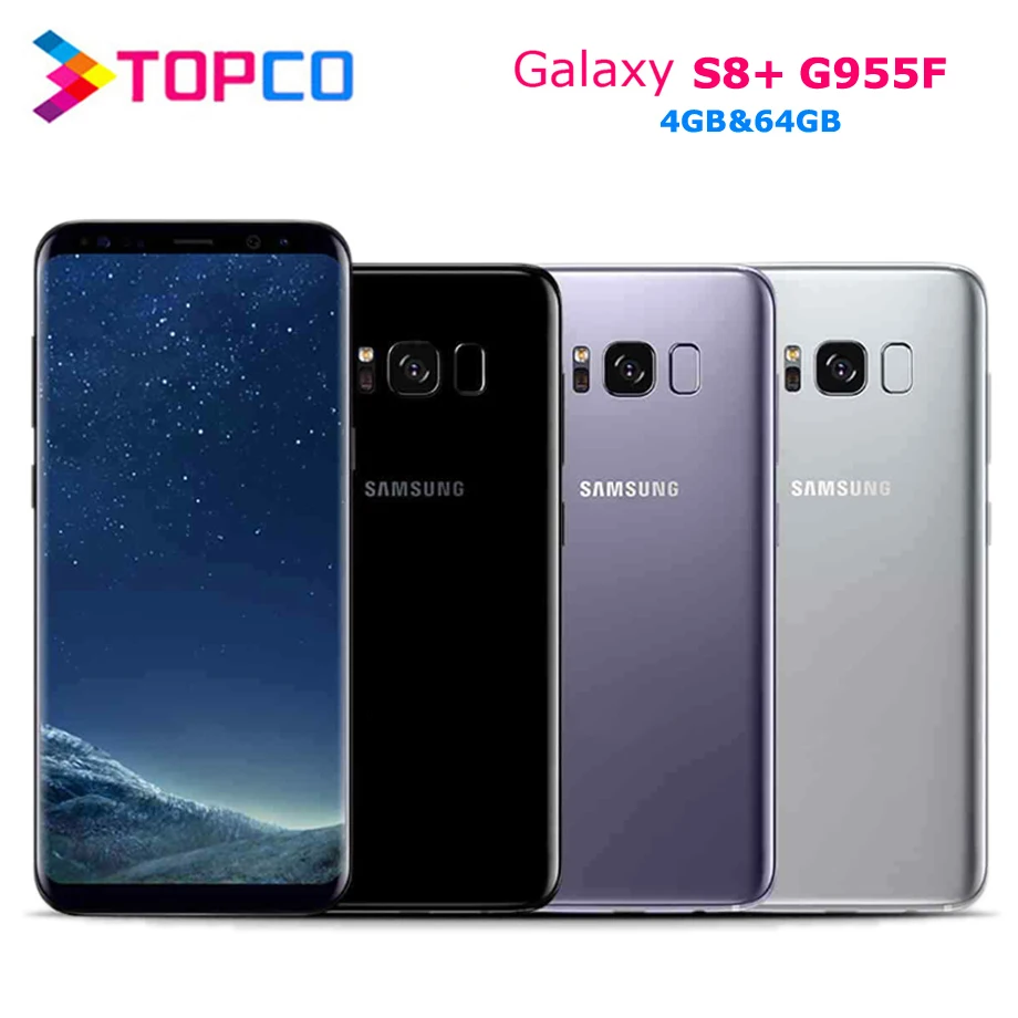 Samsung Galaxy S8+ S8 Plus оригинальная глобальная версия G955F 4G Android телефон Exynos Восьмиядерный 6," 12 МП ram 4 Гб rom 64 Гб NFC