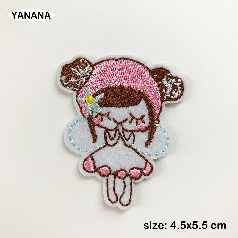 

Lovely angel Lovely girl patches embroidery for iron on Clothing